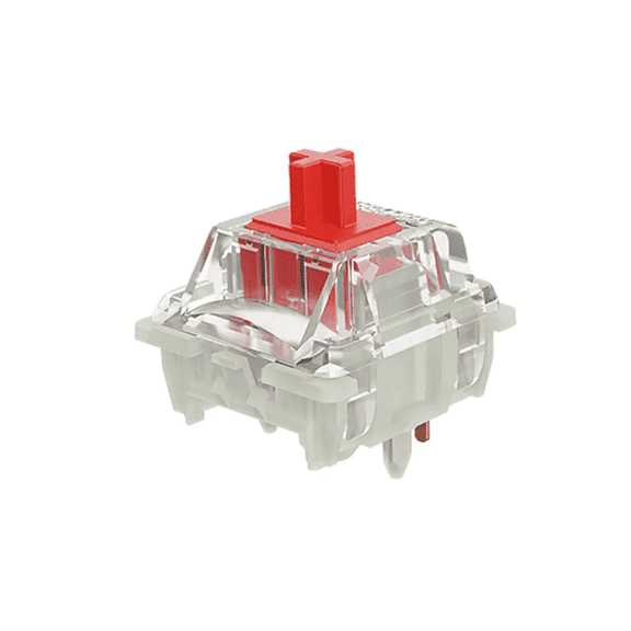 GATERON KS-9 Silent 2.0 Red Switch Set, 45gf Linear Silent Mechanical Keyboard Switches (35PCS, Red)