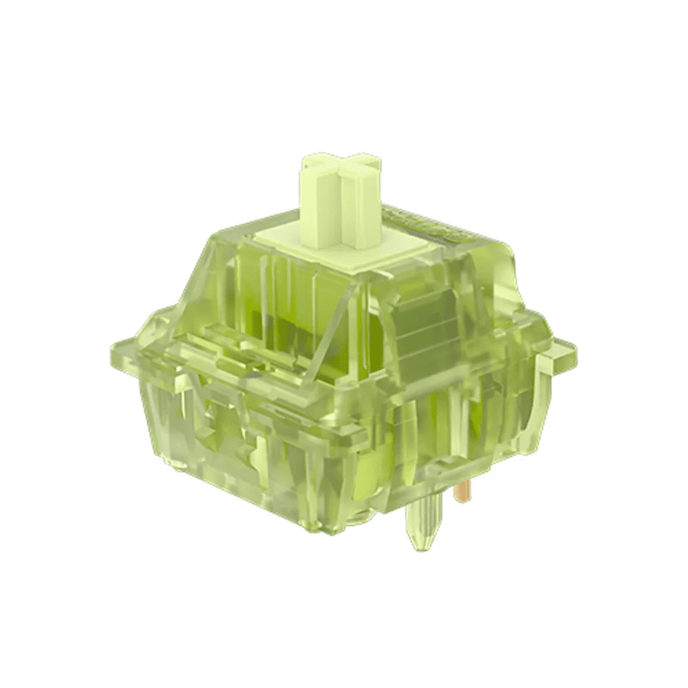 GATERON Luciola Linear Keyboard Switches, Glow-in-the-Dark Luminescent, Pre-Lubed POM Stem 5-Pin 22mm Dual-Stage Spring Mechanical Switches for MX Mechanical Keyboards (35PCS)