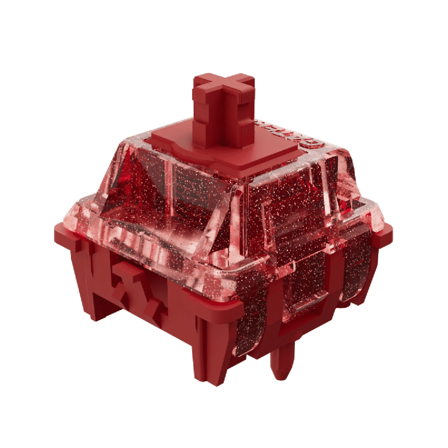 GATERON Magnetic Jade Ruby HE Keyboard Switches, Hall Effect 5 Pin 36gf Pre-lubed Plate Mounted Red Linear Magnetic Key Switches Compatible for Hall Effect (Magnetic) Keyboard (70pcs)
