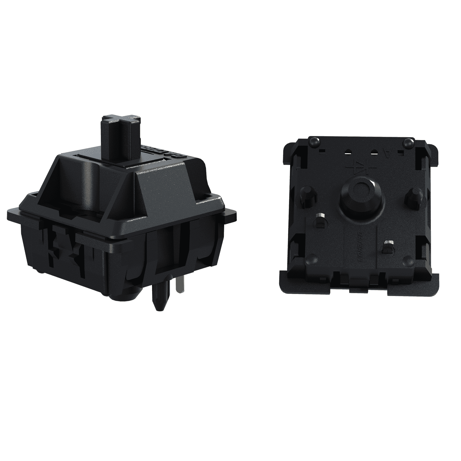 GATERON Oil King Keyboard Switches, 5 Pin 55gf Pre-lubed Plate Mounted Black Linear Key Switches Compatible for MX Mechanical Keyboard(35pcs)