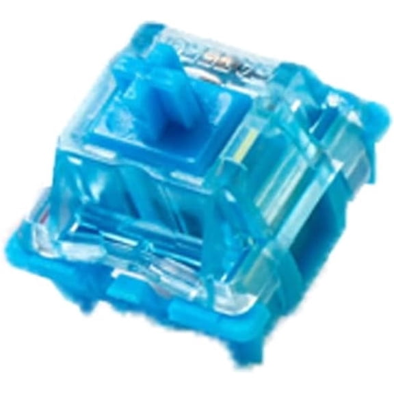 GATERON Phantom Blue Clicky Keyboard Switches, RGB LED 60gf Key Switches for MX Mechanical Keyboard(Blue, 35PCS)