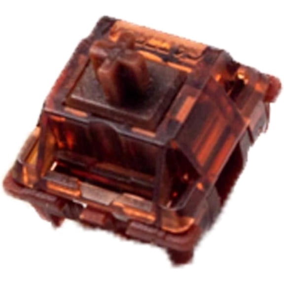 GATERON Phantom Brown Keyboard Switches, Tactile 55gf RGB LED Factory Pre-lubed Key Switches for MX Mechanical Keyboard(Brown, 35PCS)