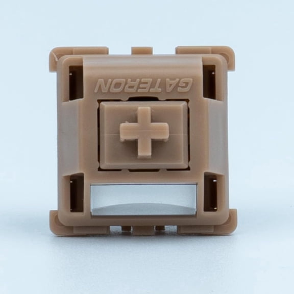 Gateron Chocolate Smoothie Tactile Keyboard Switches, 55gf RGB LED 5-Pin Full POM for MX Mechanical Keyboards (110 Pieces)