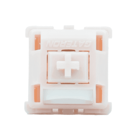 GATERON Strawberry Smoothie Linear Keyboard Switches, 5 Pin Pre-Lubed Full POM RGB Switches for MX Mechanical Keyboards (110 PCS)
