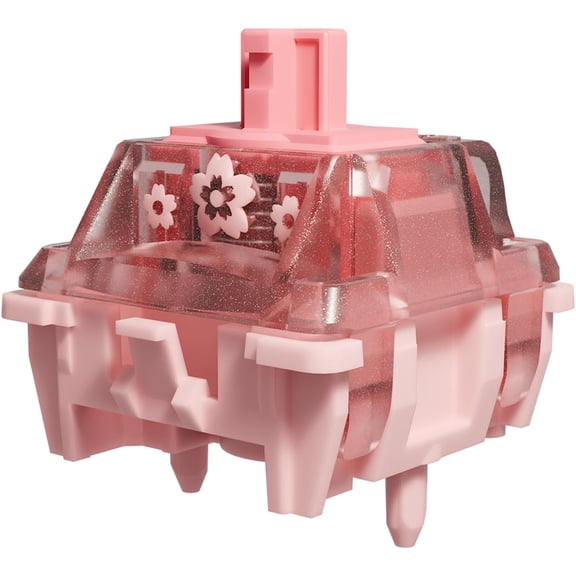 GATERON x Sikakeyb Sakura TKL Magnetic Gaming Keyboard, Adjustable Actuation-Compatible with GH60-60% 61 Keys-Esports RGB PBT Keycaps USB-C Collab Limited Edition Set (Sakura Magnetic Switches 90pcs)