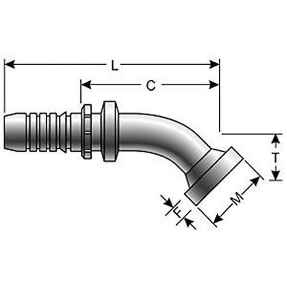 GATES BELTS & HOSES - 12GS-12FLC45-06