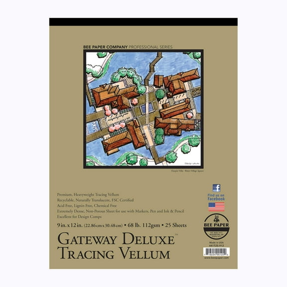 Royal & Langnickel - Bee Paper Company Gateway Deluxe Tracing Vellum Paper – 68 lb.