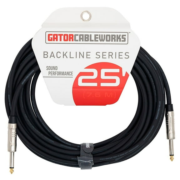 GATOR CABLEWORKS Backline Series TS Speaker Cable 25 ft. Black