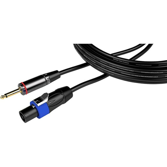 GATOR CABLEWORKS Headliner Series TS to Twist Lock Connector Speaker Cable 6 ft. Black