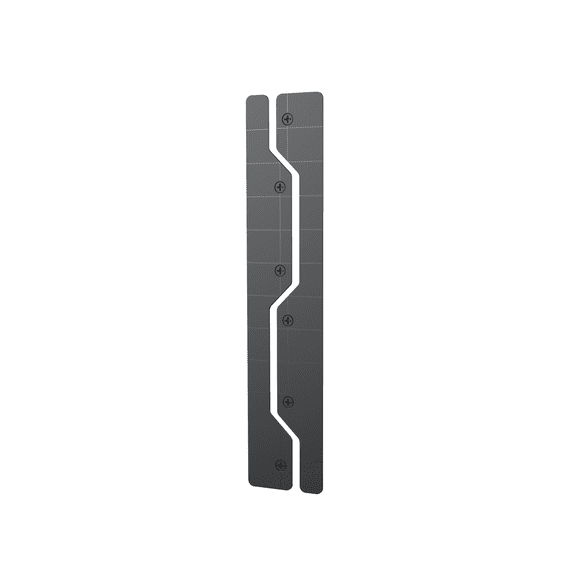 GATOR MAGNETICS Steel Edge Caps for Wall Target - 2pk Black