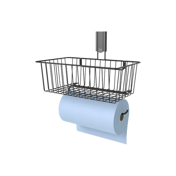 GATOR MAGNETICS Utility Basket with Towel Bar Black - 35lb Capacity