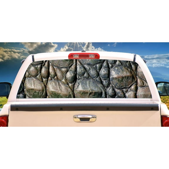 GATOR SKIN Rear Window Graphic truck view thru vinyl decal back
