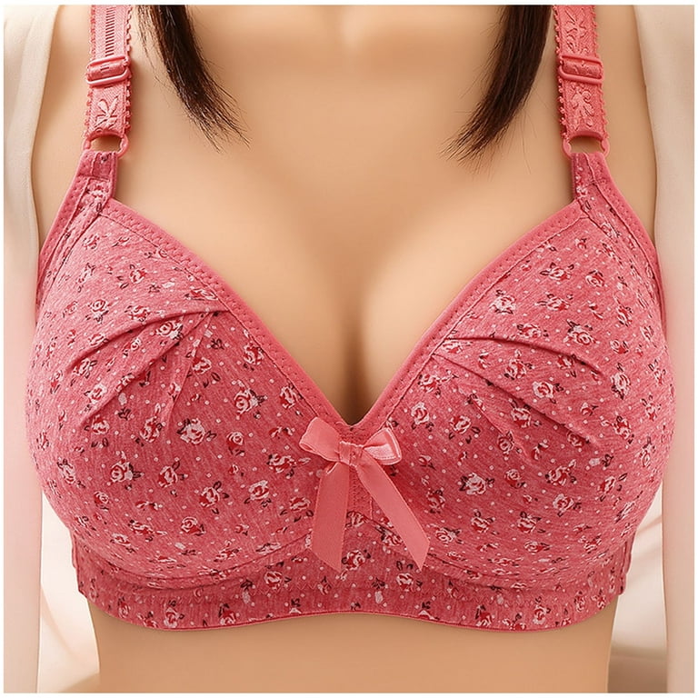 GATXVG Plus Size Bras for Big Busted Women No Underwire Comfortable Soft  Padded Bra Sexy Casual Print Bralettes Push Up Sport Bras Fashion Everyday  Underwear 