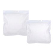 GATYZGEAR Silicone Reusable Toiletries Bags with Zipper Lock, 2 Pack