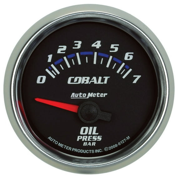 GAUGE, OIL PRESSURE, 2 1/16", 7BAR, ELECTRIC, COBALT