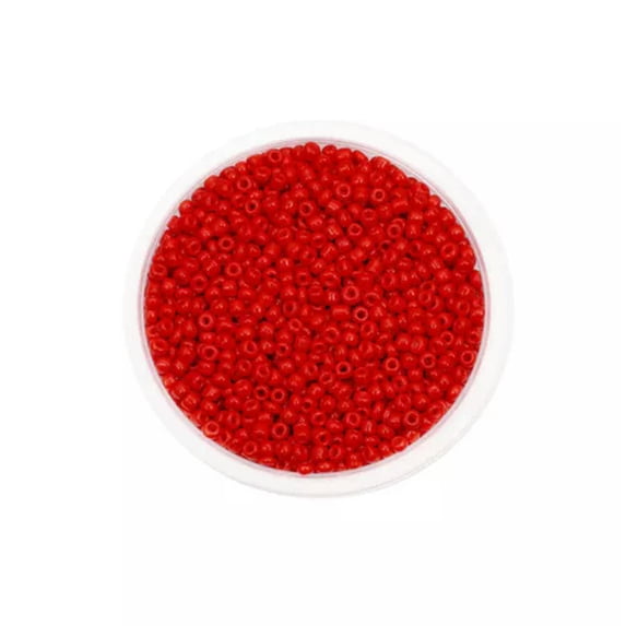 GAVONO 3mm 4mm Glass Beads for Bracelet Making Loose Bead for DIY Jewelry Supplies-Bright red-3mm 600pcs