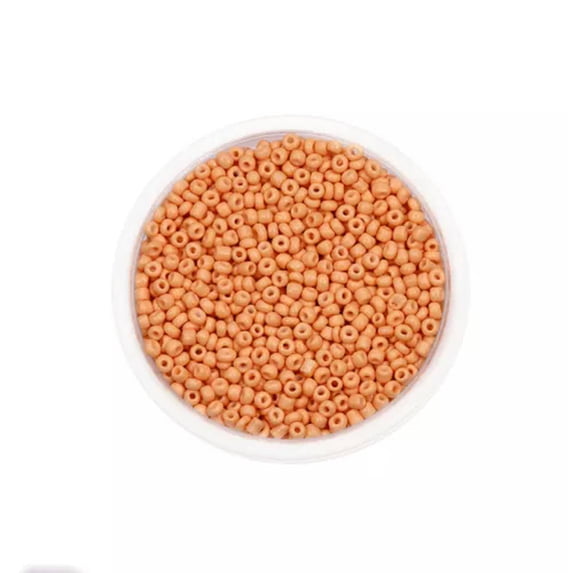 GAVONO 3mm 4mm Glass Beads for Bracelet Making Loose Bead for DIY Jewelry Supplies-Light orange-3mm 600pcs