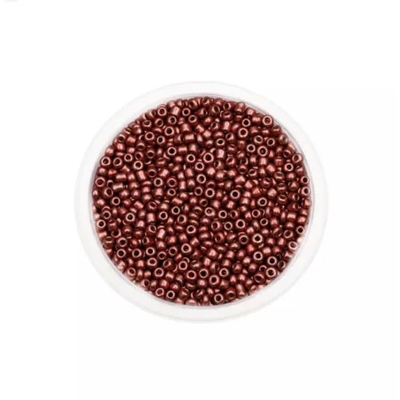 GAVONO 3mm 4mm Glass Beads for Bracelet Making Loose Bead for DIY Jewelry Supplies-Red copper color-4mm 300pcs