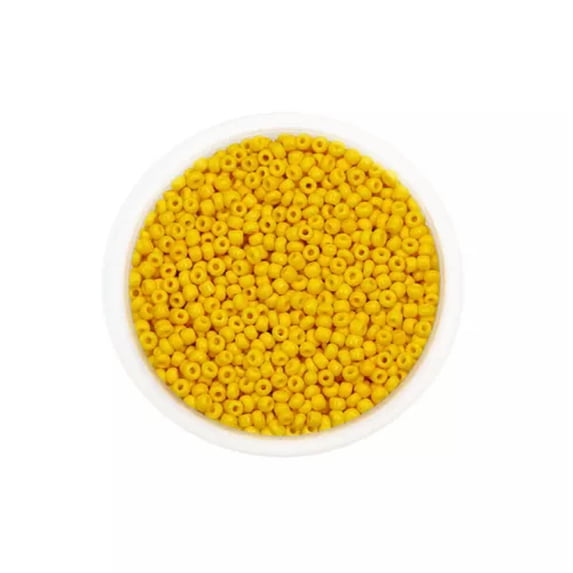 GAVONO 3mm 4mm Glass Beads for Bracelet Making Loose Bead for DIY Jewelry Supplies-Yellow-3mm 600pcs