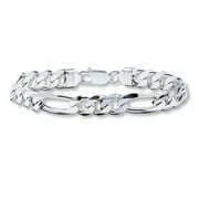 GAVONO 6.5MM Solid Sterling Silver Figaro Bracelet Chain For Men & Women-9 in