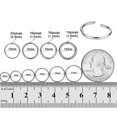 thumbnail image 1 of GAVONO 5pcs Surgical Steel Hoop Nose Ear Hinged Tragus Ring 14G-20G, Diameter 6mm-16mm,-8 mm-Steel color-16g (1.2 mm), 1 of 2
