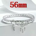 thumbnail image 1 of GAVONO 925 Silver catcher Beads Bracelet Charm Cuff Bangle Women Adjustable Gift-3Layers-56mm, 1 of 2