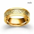 thumbnail image 1 of GAVONO Anillos Sortijas Argolla de Compromiso Matrimonio Oro Boda Para Hombre Mujer-13-Male, 1 of 9