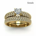 thumbnail image 1 of GAVONO Anillos Sortijas Argolla de Compromiso Matrimonio Oro Boda Para Hombre Mujer-9-Male, 1 of 2
