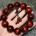 thumbnail image 1 of GAVONO Red Sandalwood Bracelet Bracelet Small Leaf Red Sandalwood Buddhist Beads-2.0*12, 1 of 5