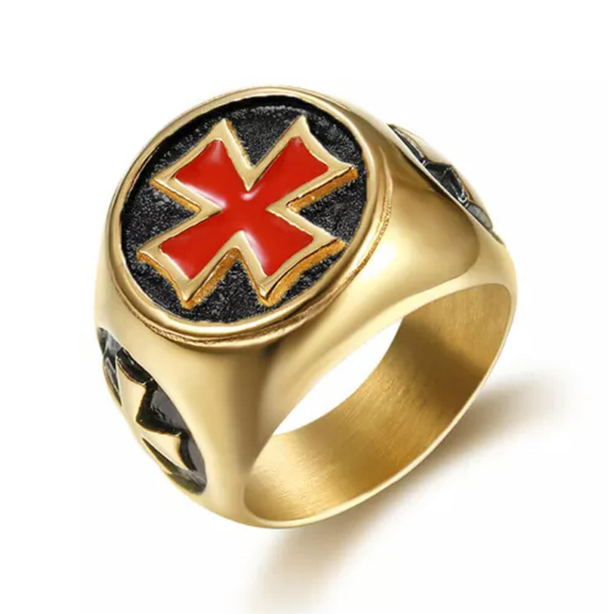 GAVONO Religious Jesus Cross Ring for Men and Women Made of Stainless ...