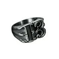 thumbnail image 1 of GAVONO Stainless Steel Punk Biker Gothic Number 13 Dragon Claw Ring Size 7-14-Silver/Black-14, 1 of 9