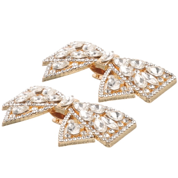 GAXIRE Bowknot Shoe Clips Metal Shoe Jewelry for Women Wedding Accessories 1 Pair Design