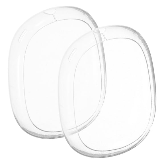 GAXIRE 1 Pair Transparent Silicone Headphone Shell Cover Protective Case with Pattern Texture