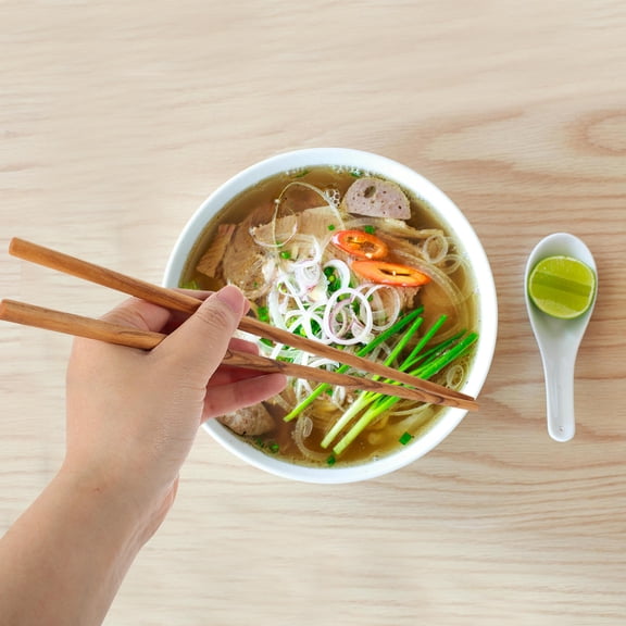 GAXIRE 1 Pair Long Hot Pot Chopsticks Olive Wood Japanese Style Cooking Aid Heat Protection 11.8In