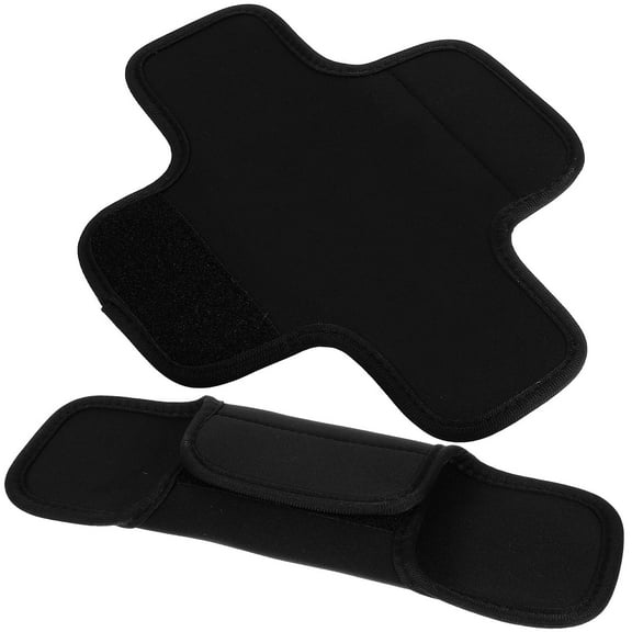 GAXIRE Backpack Shoulder Straps Cushion Black Sponge 1 Pair