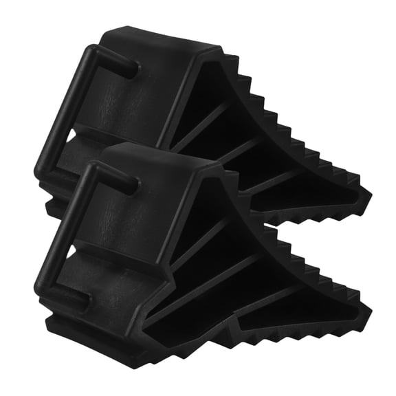 GAXIRE 1 Pair Wheel Chocks Heavy Duty Rubber Wheel Chocks Prevent Tire Skid and Enhance Safety Wheel Wedge for RV Trailer and Car
