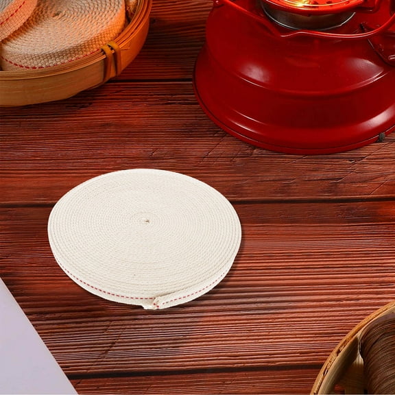 GAXIRE Cotton Wicks for Oil Lamps, 1 Roll, Suitable for Indoor and Outdoor Use, Ideal for Home, Camping, and Emergency Lighting