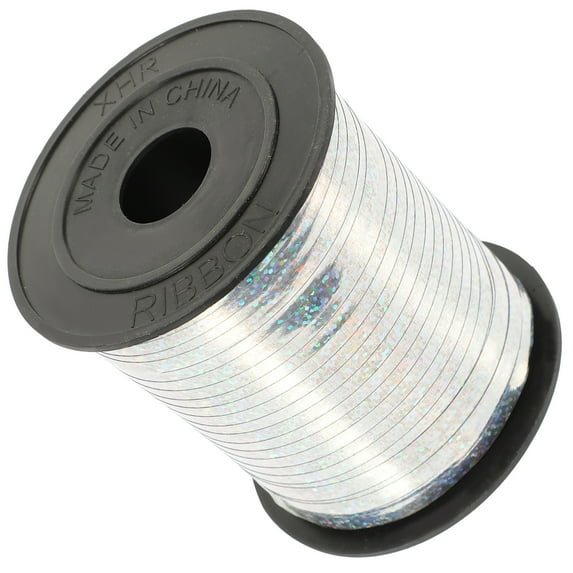 GAXIRE 1 Roll Silver Pvc Plastic Ribbon for present Packaging and Diy Crafts 9x9cm