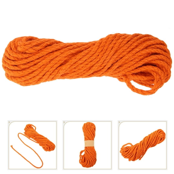 GAXIRE 1 Roll Orange Sisal Hemp Rope for Gardening Projects, Natural Fiber Rope for Crafts and Outdoor Use