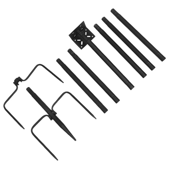 GAXIRE 1 Set Bird House Pole, 79 Inch Adjustable Bird Feeder Pole Mount Kit for Garden Patio Yard Stake, Heavy Duty Cast Iron Birdhouse Mounting 5-Prong Base