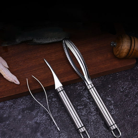 GAXIRE 1 Set Fish Cleaner Stainless Steel Ergonomic Handle for Home Cooks Cooking