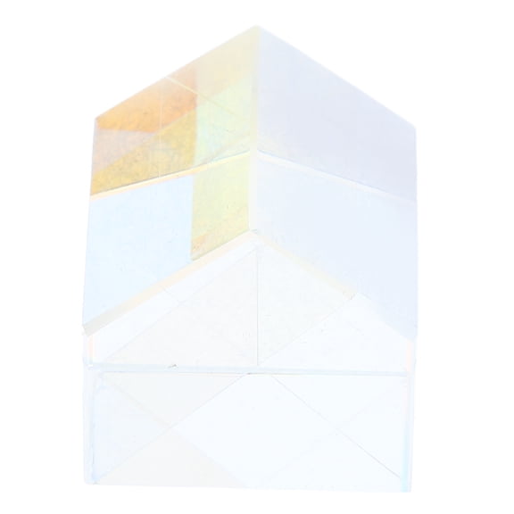 GAXIRE Glass Prism Cube Set with Transparent Electroplated Finish for Sunlight Capture and Home Decor Display