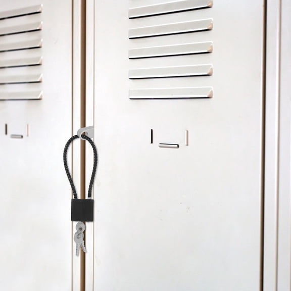 GAXIRE 1 Set of High Security Cabinet Locks With Keys For School Storage Units And Gym Lockers Multi-Use Padlock Kit For Office Drawers And Public Toilets