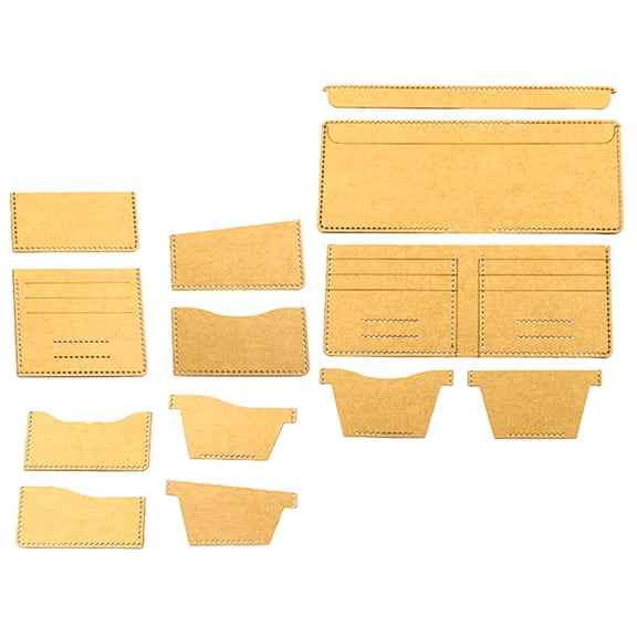GAXIRE 1 Set Leather Patterns Templates Wallet Production Template Wallet Pattern Stencils