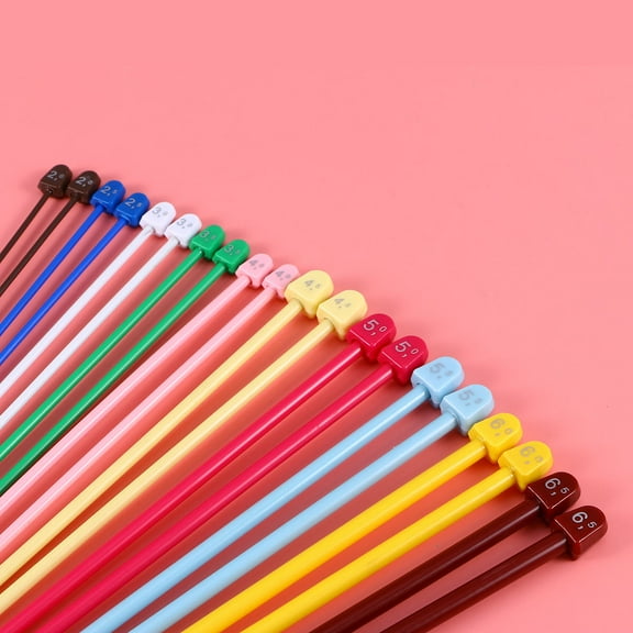 GAXIRE 10 Pairs 25cm Knitting Needles Set for Hand Knitting Crafts and Projects with Lightweight Design