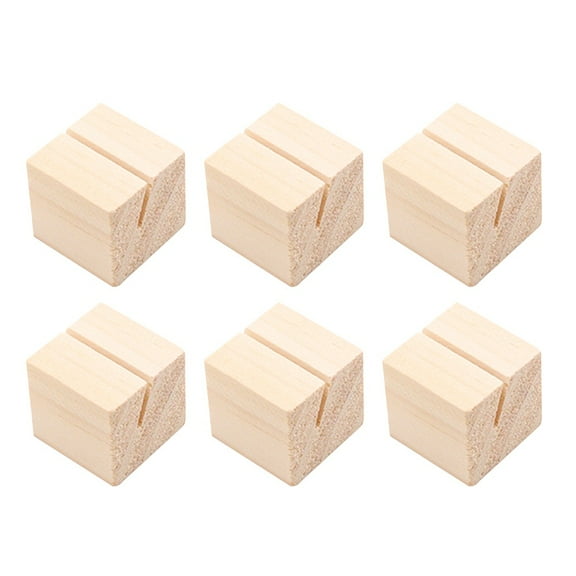GAXIRE 10 Pcs Photo Holders Handmade Wooden Square For Home Decoration Purposes