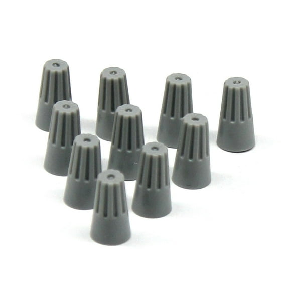GAXIRE 100 PCS Wire Connectors Crimp Wiring Terminal Block Grey Plastic For Electricians