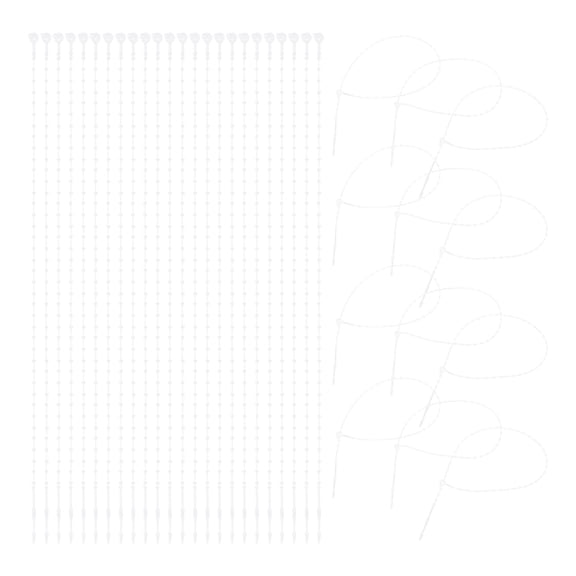 GAXIRE 1000Pcs Plastic Tie Cord for Labeling Garment Cord with Transparent Material for Accessories