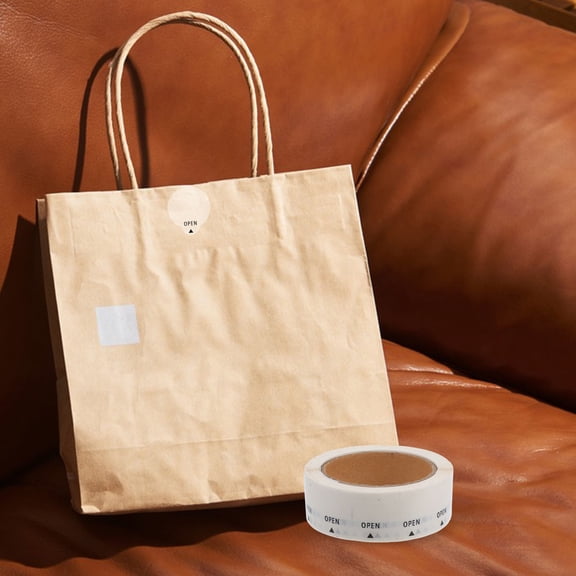 GAXIRE 1000Pcs Waterproof Clear Round Label Stickers Effortless Peel Seals for Shipping Packages