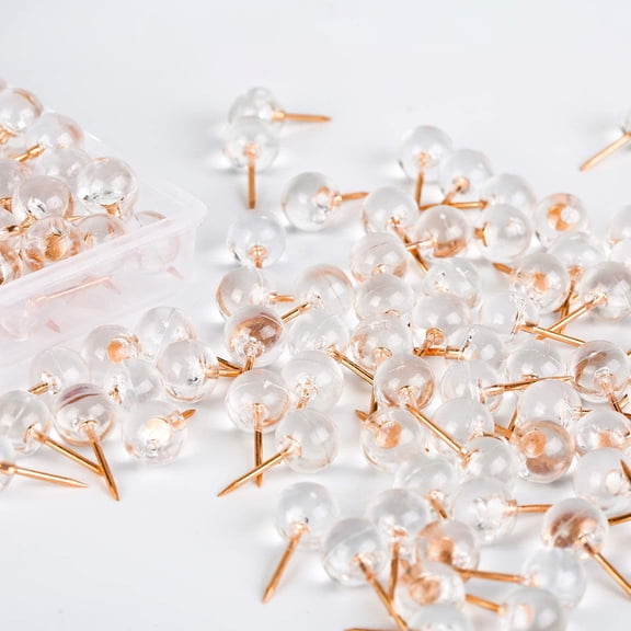 GAXIRE 100Pcs Decorative Tacks Transparent for Painters and Artists